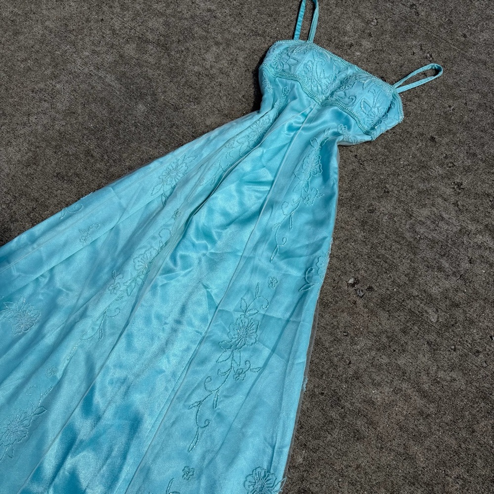 Vintage Y2K Beaded Dress Vintage Beaded Dress Vintage Prom Dress Fairy Floral